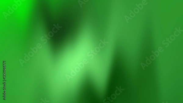 Fototapeta Abstract Green Waves in Nature with a Dynamic Flowing Motion Captured in a Blurry Manner