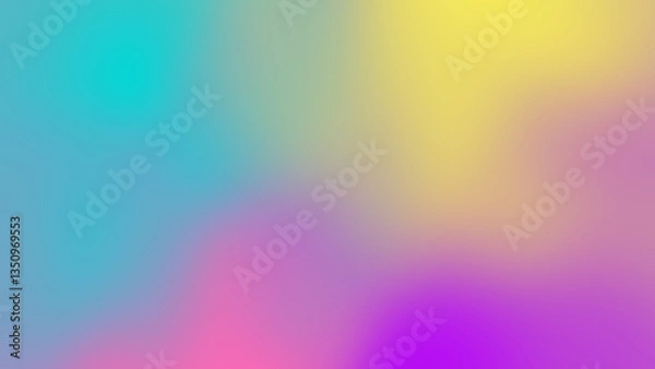 Obraz Vibrant Colorful Gradient Abstract Background with Soothing Hues and Smooth Transitions
