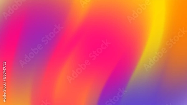 Obraz Vibrant Abstract Gradient with Warm Colors and Blurred Pastel Shades