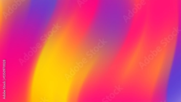 Obraz Vibrant Abstract Colorful Gradient with Warm Tones and Blurred Waves Artistic Design