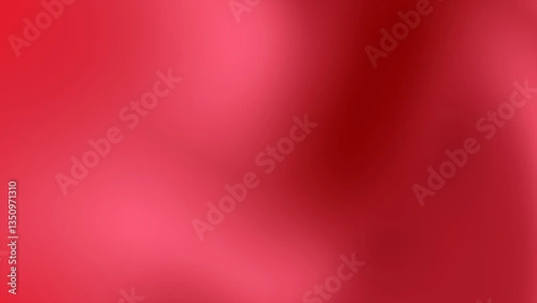 Obraz Vibrant Red Satin Fabric with Soft Folds and Elegant Texture in Abstract Composition