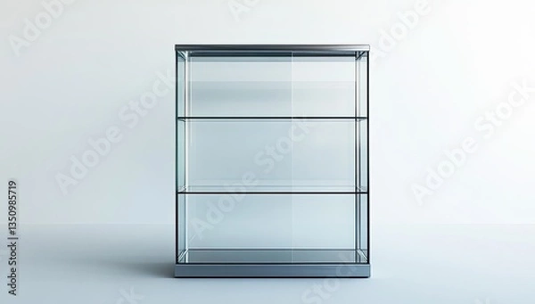 Obraz Empty Glass Display Cabinet