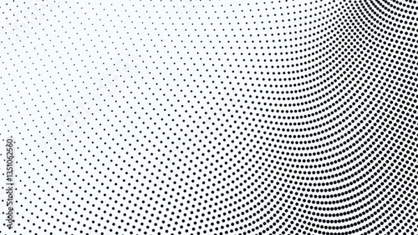 Fototapeta Black and white halftone abstract pattern for backdrop or fabric style