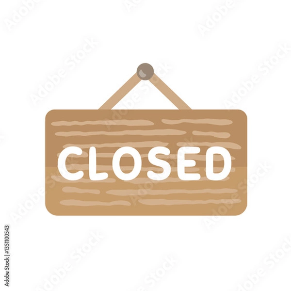 Obraz 閉店　看板　イラスト
