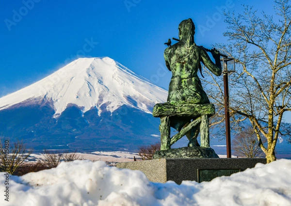 Fototapeta 忍野村から富士山