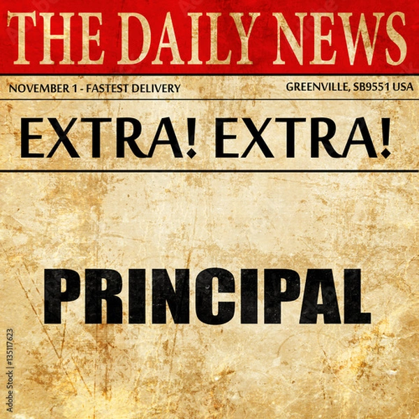 Obraz principal, newspaper article text
