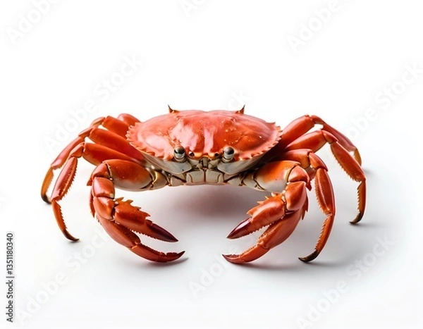 Obraz Red Crab Isolated on White Background