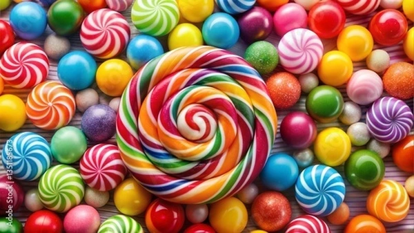 Fototapeta colorful candy background