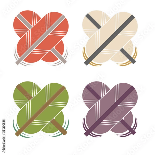 Obraz カラー家紋:鷹の羽	（透過可）