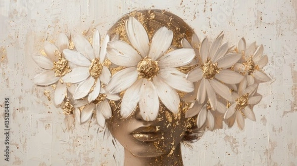 Obraz Golden Daisy Portrait