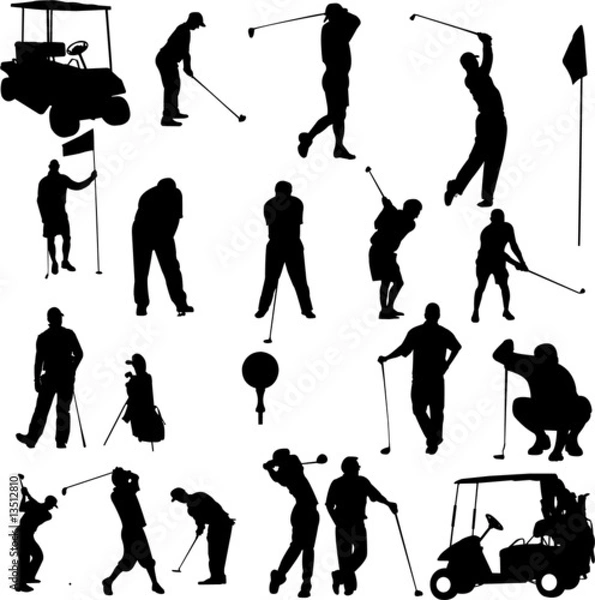 Obraz set of golf - vector