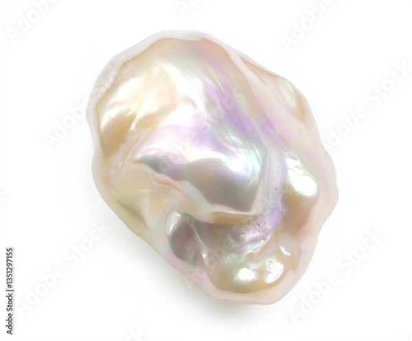 Fototapeta baroque pearl, a type of irregularly shaped pearl known for its unique and organic form.