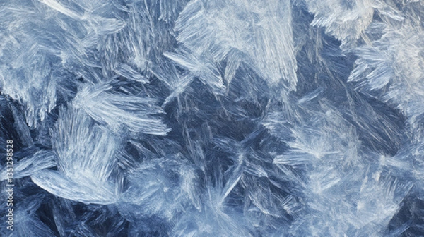 Fototapeta Ethereal texture of cosmic ice crystals and space dust for creative design