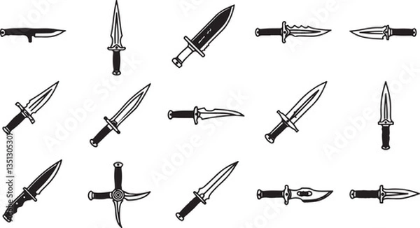 Fototapeta sword icon or logo isolated sign symbol vector illustration - high quality black style vector icons

