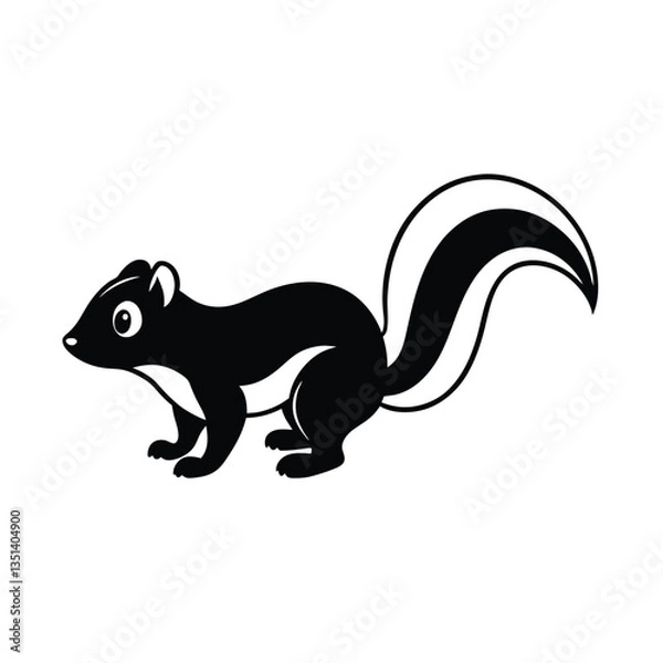 Fototapeta squirrel on a white background