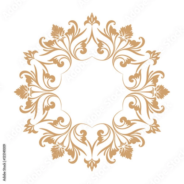 Fototapeta Circular baroque pattern