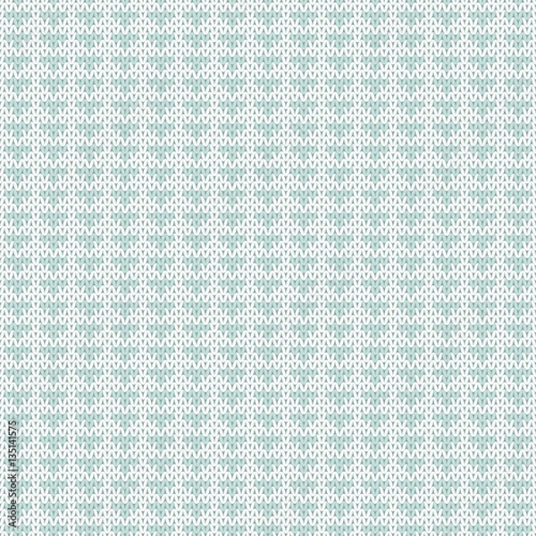 Fototapeta Repeating knitted seamless pattern