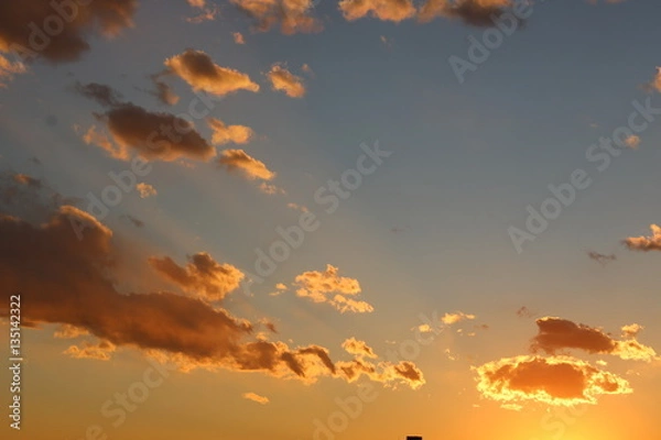 Fototapeta 東京の夕焼け空