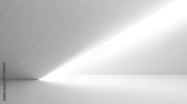 Fototapeta Ultra-HD Pure White Gradient Light Background with Subtle Glow and Smooth Transitions