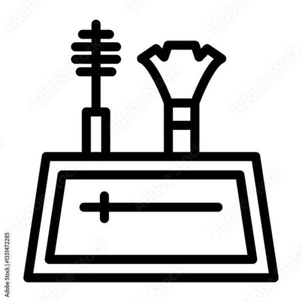 Fototapeta Makeup Container Icon Style