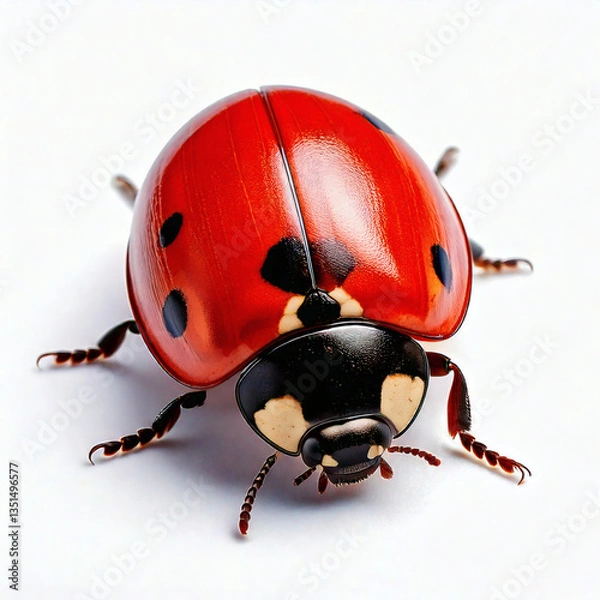 Obraz Ladybug on white background