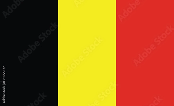 Obraz National flag of Belgium vector image