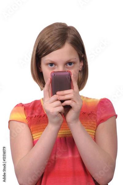 Obraz Texting on phone