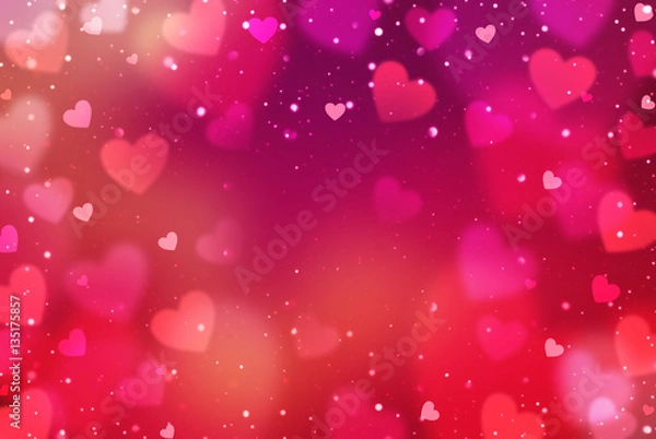 Fototapeta Hearts. Valentine's Day abstract background with hearts