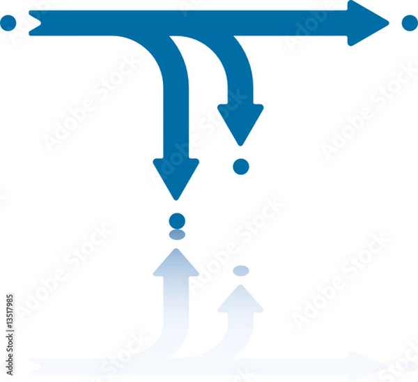 Obraz Three Ways Arrrows - Horizontal
