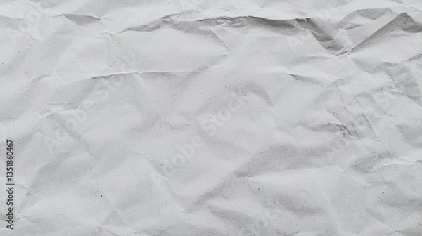 Fototapeta Textured Crumpled White Paper Surface for Creative Background and Art Projects
