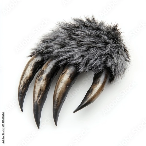 Obraz Generic Werewolf Claw Perspective Background. Gray