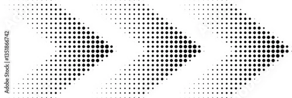 Obraz halftone arrow icon