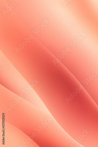 Fototapeta Elegant Peach Pink Abstract Background Soft Texture Blurred Lines Drapery Silk Gradient Warm Aesthetic