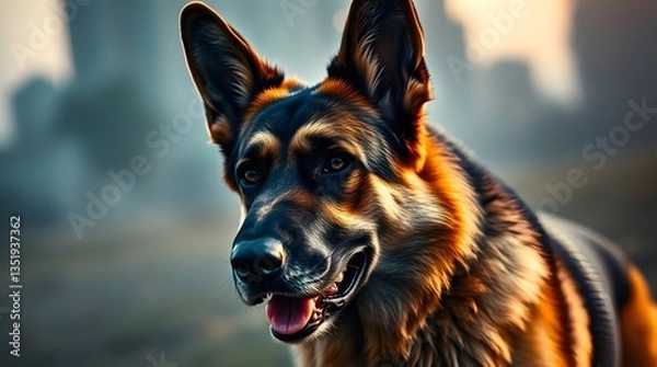Obraz close up of a german shepherd