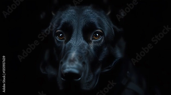 Obraz black labrador retriever