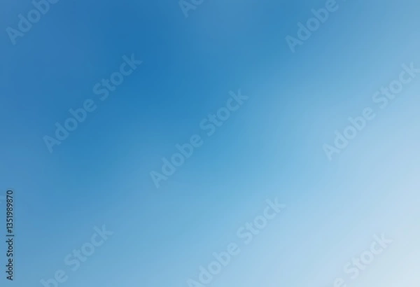 Obraz Blue Sky Gradient Background, Soft, clear blue sky gradient. Perfect for backgrounds.
