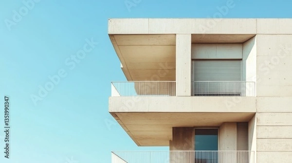 Obraz Architectural minimalism emphasizes structure