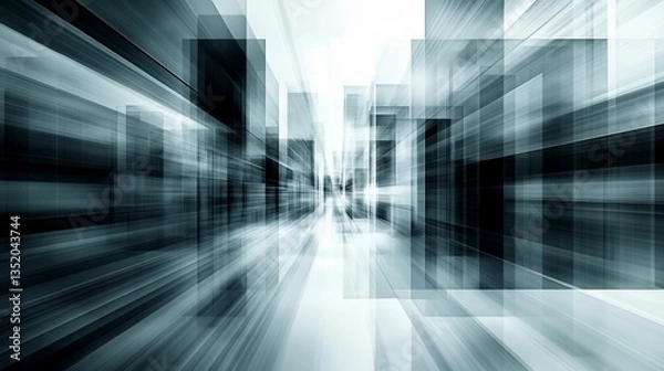 Fototapeta Abstract Cityscape Motion Blur Background