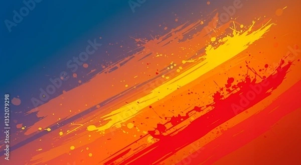 Obraz Vibrant Abstract Brushstrokes