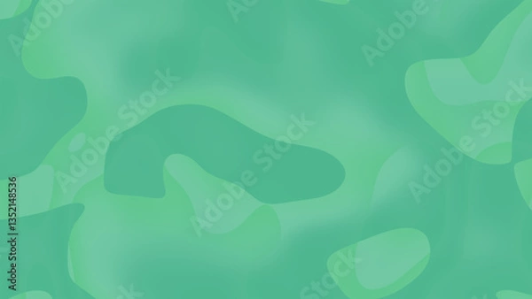 Obraz Abstract Green Waves Create a Serene and Fluid Background Image