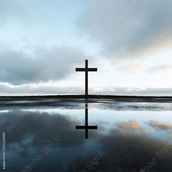 Fototapeta a cross