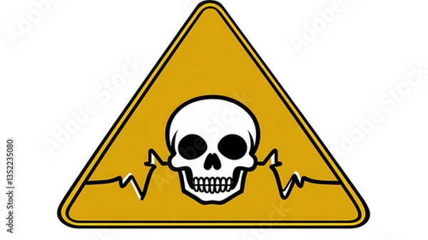 Obraz Warning Sign of Potential Danger