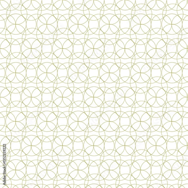 Fototapeta Geometric Floral Gold Seamless Pattern ,Minimalist Gold Line Art Pattern, Geometric Desigh for Fabric, Carpet, Clothing, Wrapping, Wallpaper, Background, Vector, Illutration, Style