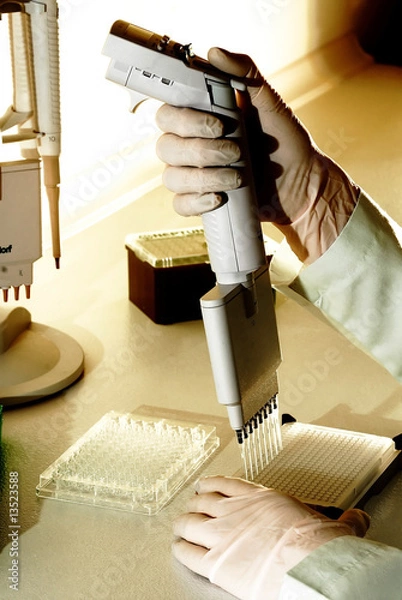 Obraz laboratorium genów