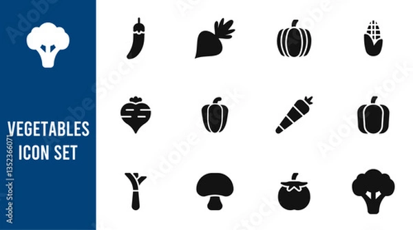 Obraz Set of  vegetables.