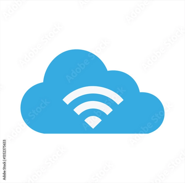 Fototapeta cloud computing icon