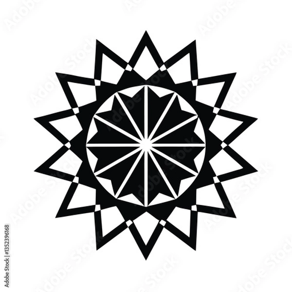 Fototapeta snowflake vector illustration