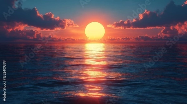 Obraz sunset over the sea