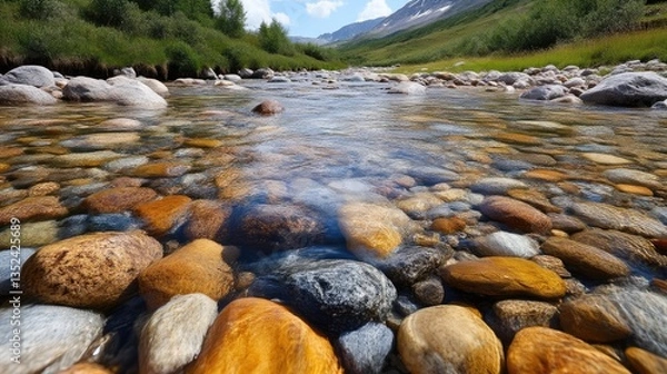 Fototapeta Clear Mountain Stream