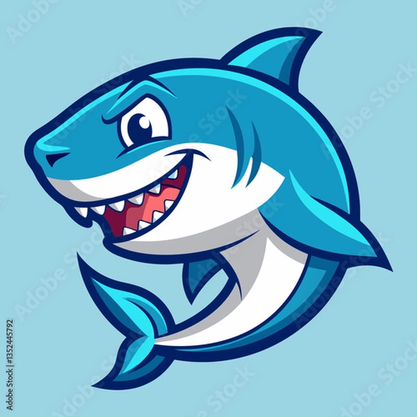 Obraz cute shark logo